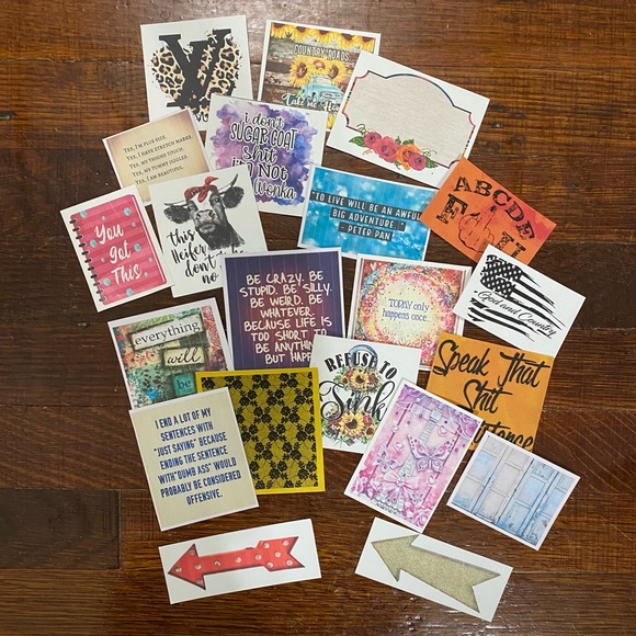 Bag 1 - Collection Of 60 Junk Journal Inspiring & Sassy Sayings or Images - Picture 5 of 5